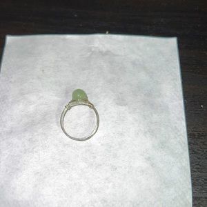 Silver Jade ring